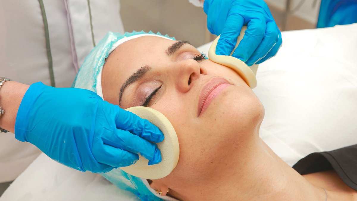 Dubai Healthcare City starts Dh3bn Creek Gardens project Close-up of a facial cleansing treatment at a Dubai spa, highlighting skincare and wellness.