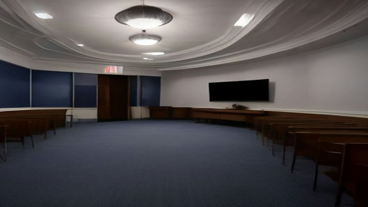 British Treasury briefing room.