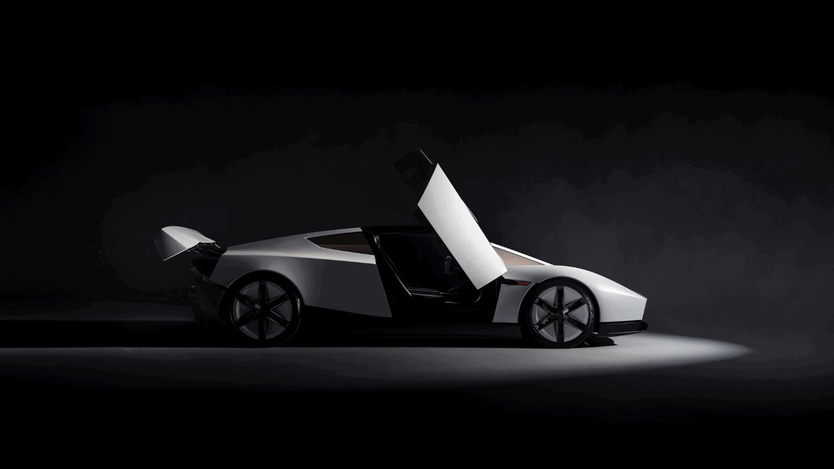 The Tesla Roadster was unveiled by Elon Musk in Texas.