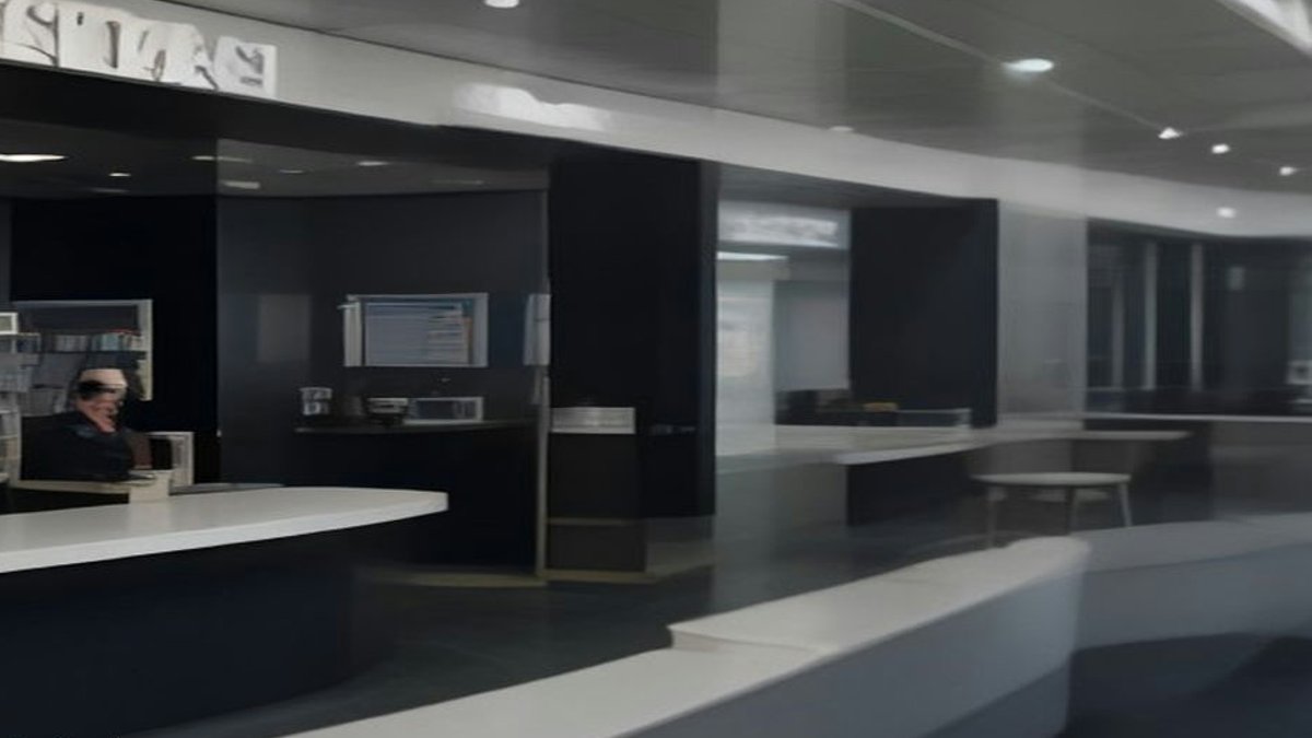 Unbundling and Branch Growth Redefine Banking Norms Bank branch service counters.