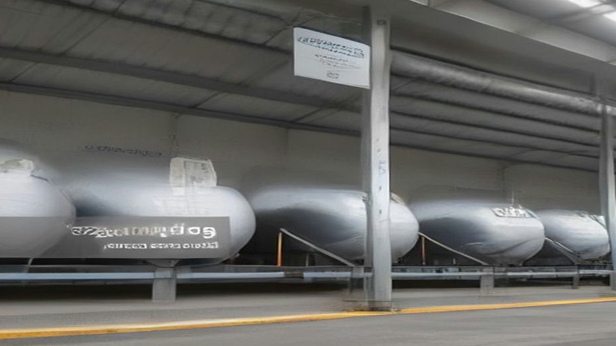 LNG import facility, food storage warehouse.