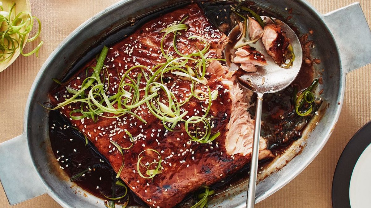 Broiled Salmon with Teriyaki Glaze Broiled Salmon with Teriyaki Glaze - broiled salmon teriyaki