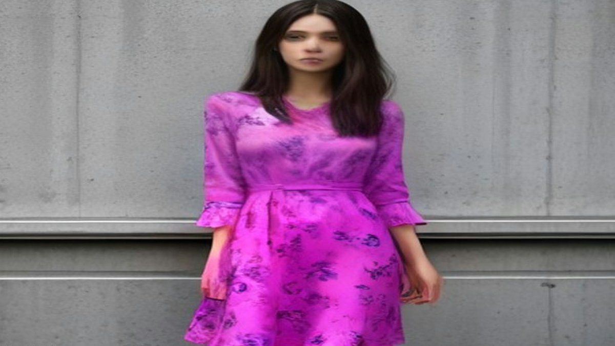 INE President Criticized Over Luxury Attire and Business Ties Guadalupe Taddei in orchid print dress.
