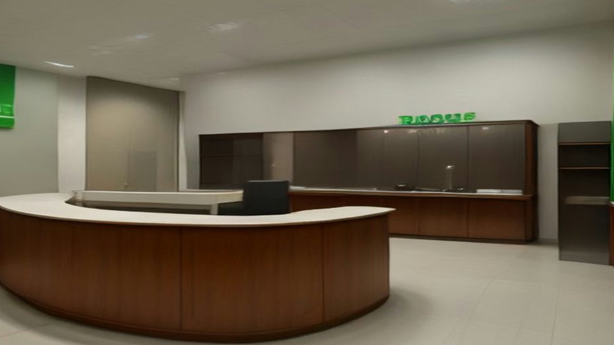 Crédit Agricole and Monzo expand into Europe with digital banking **Crédit Agricole bank branch interior**.