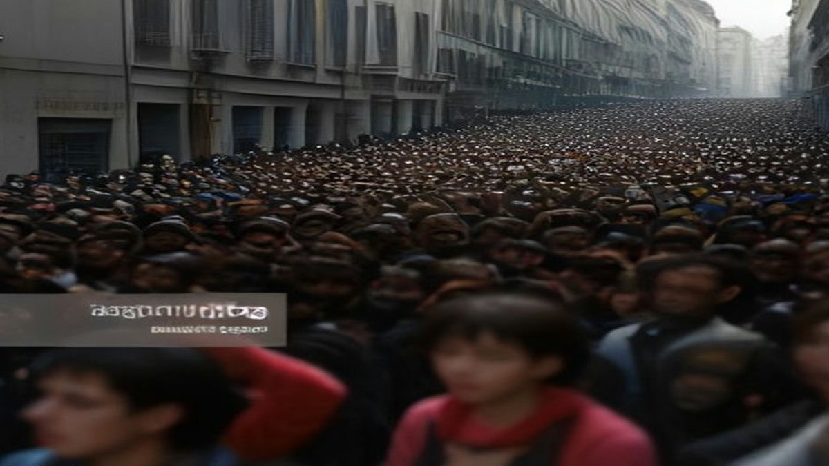 Students rallying in Italian streets.