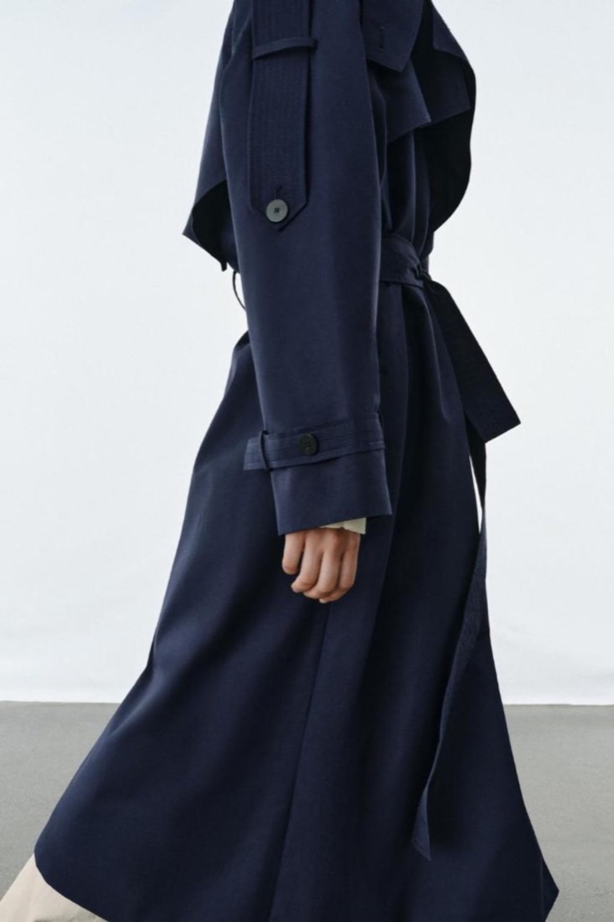 Trench Coat Navy Water Repellent