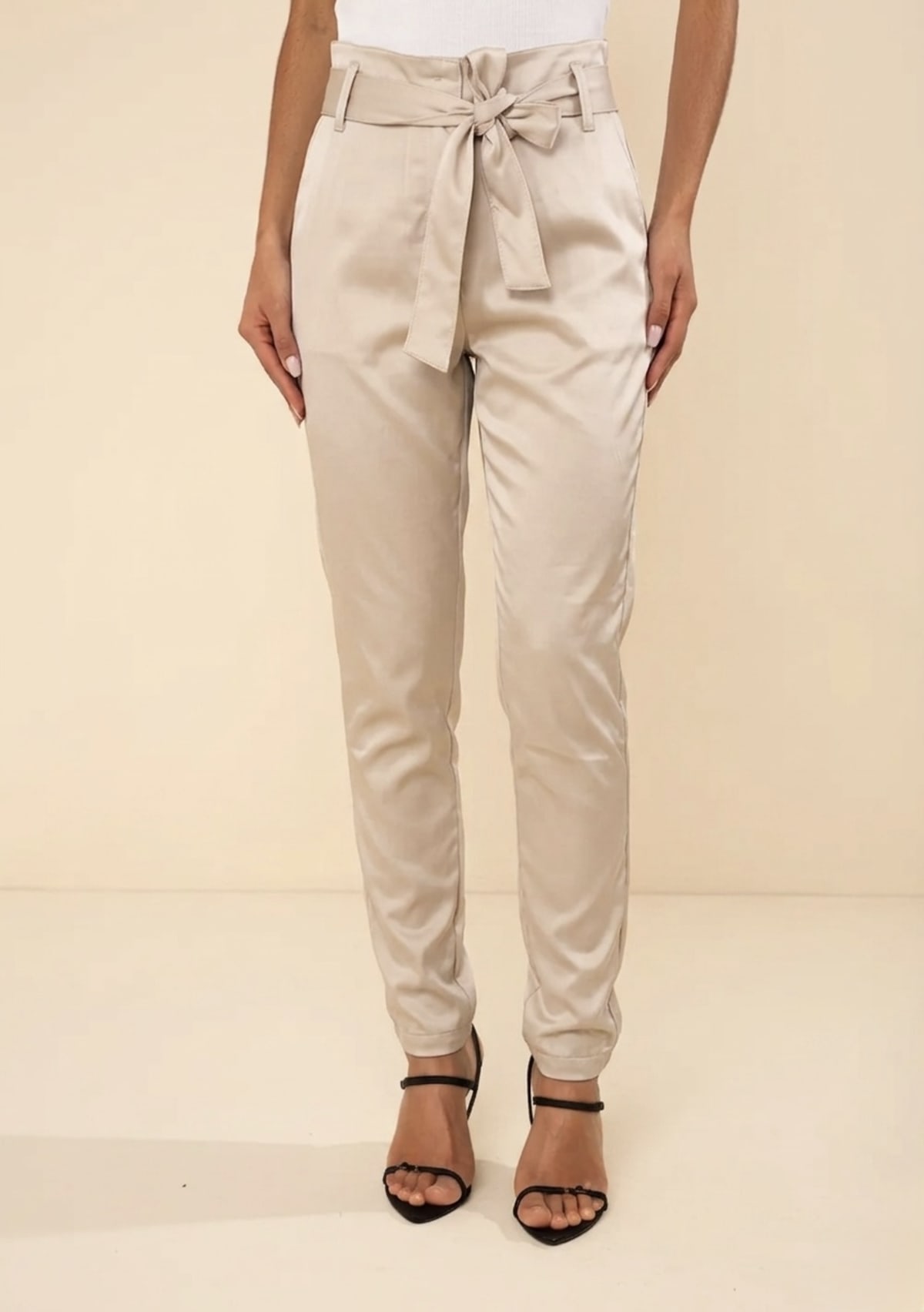 Calça Clochard de Cetim