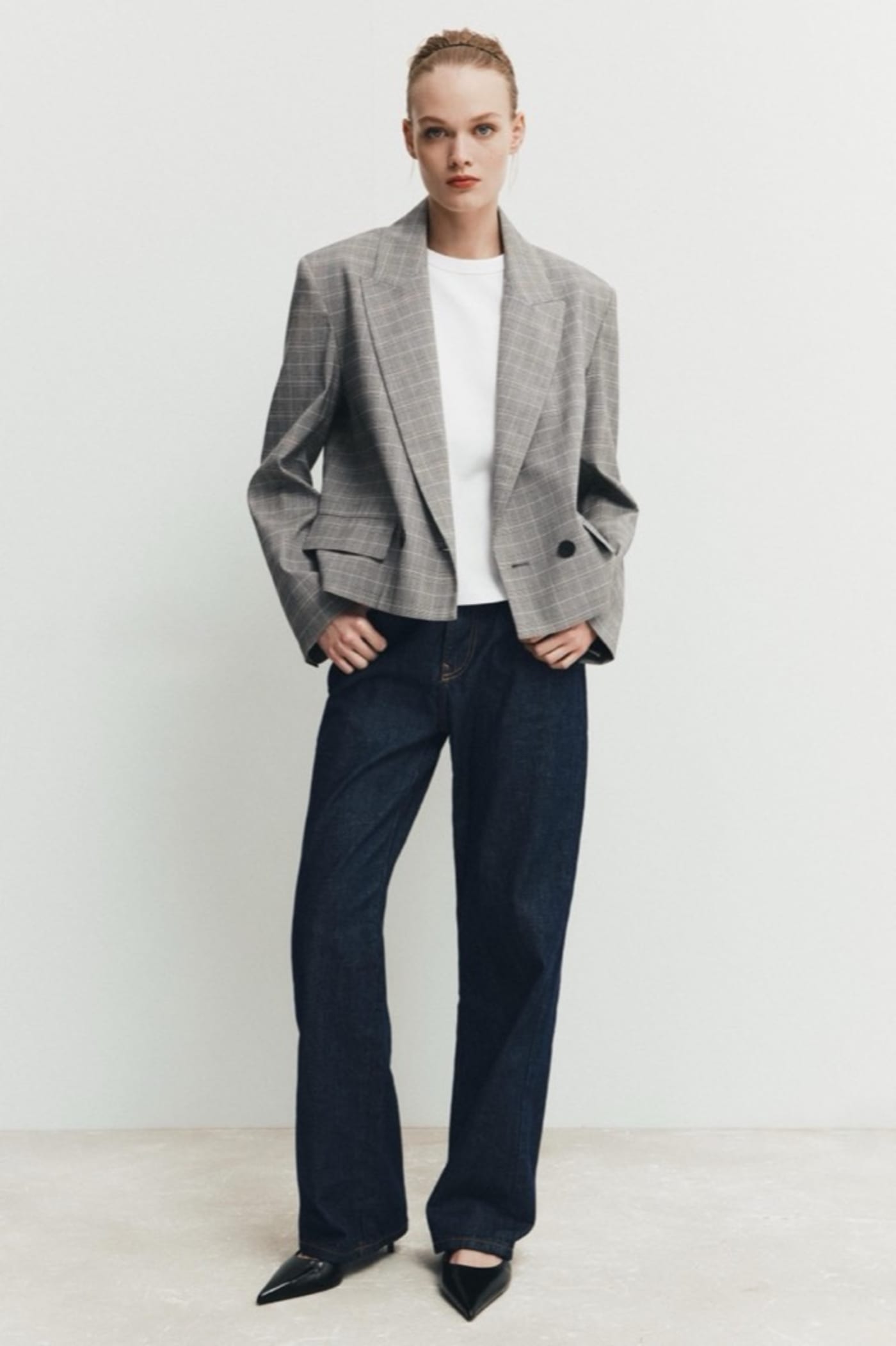 Blazer Xadrez Príncipe de Gales · Zara · B.