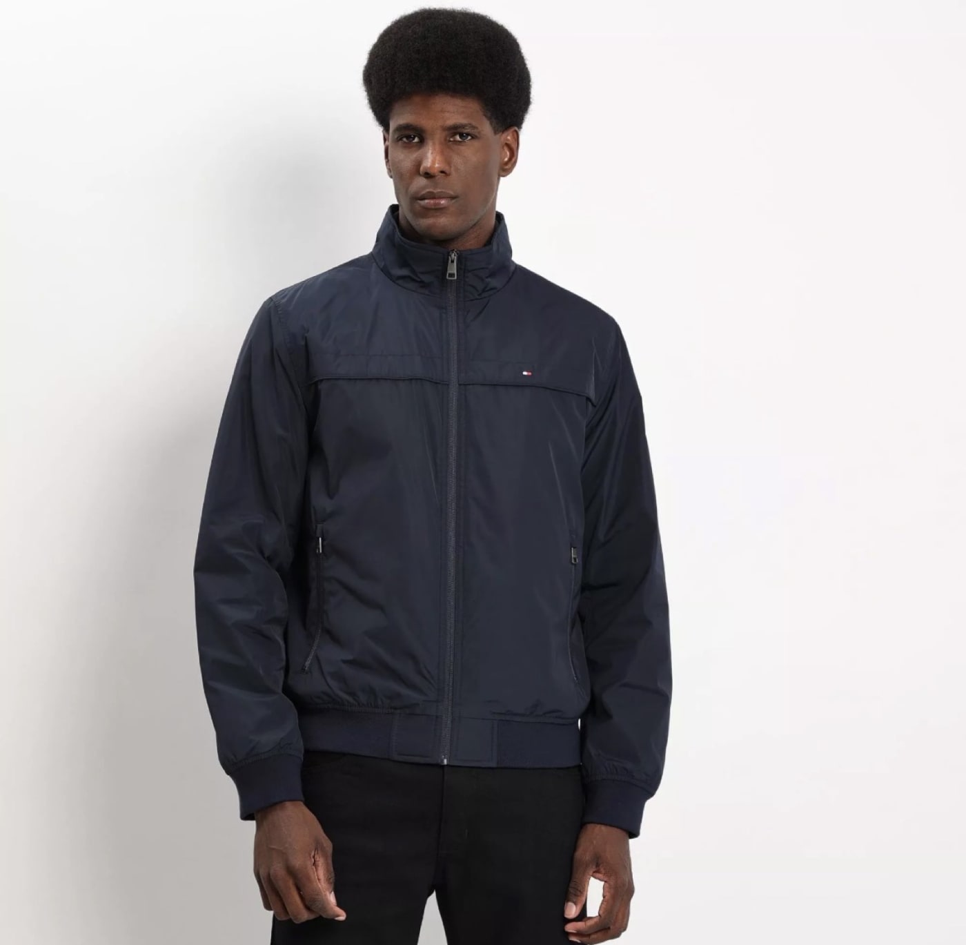 Jaqueta Bomber Corta-Vento Navy · Tommy Hilfiger · B.