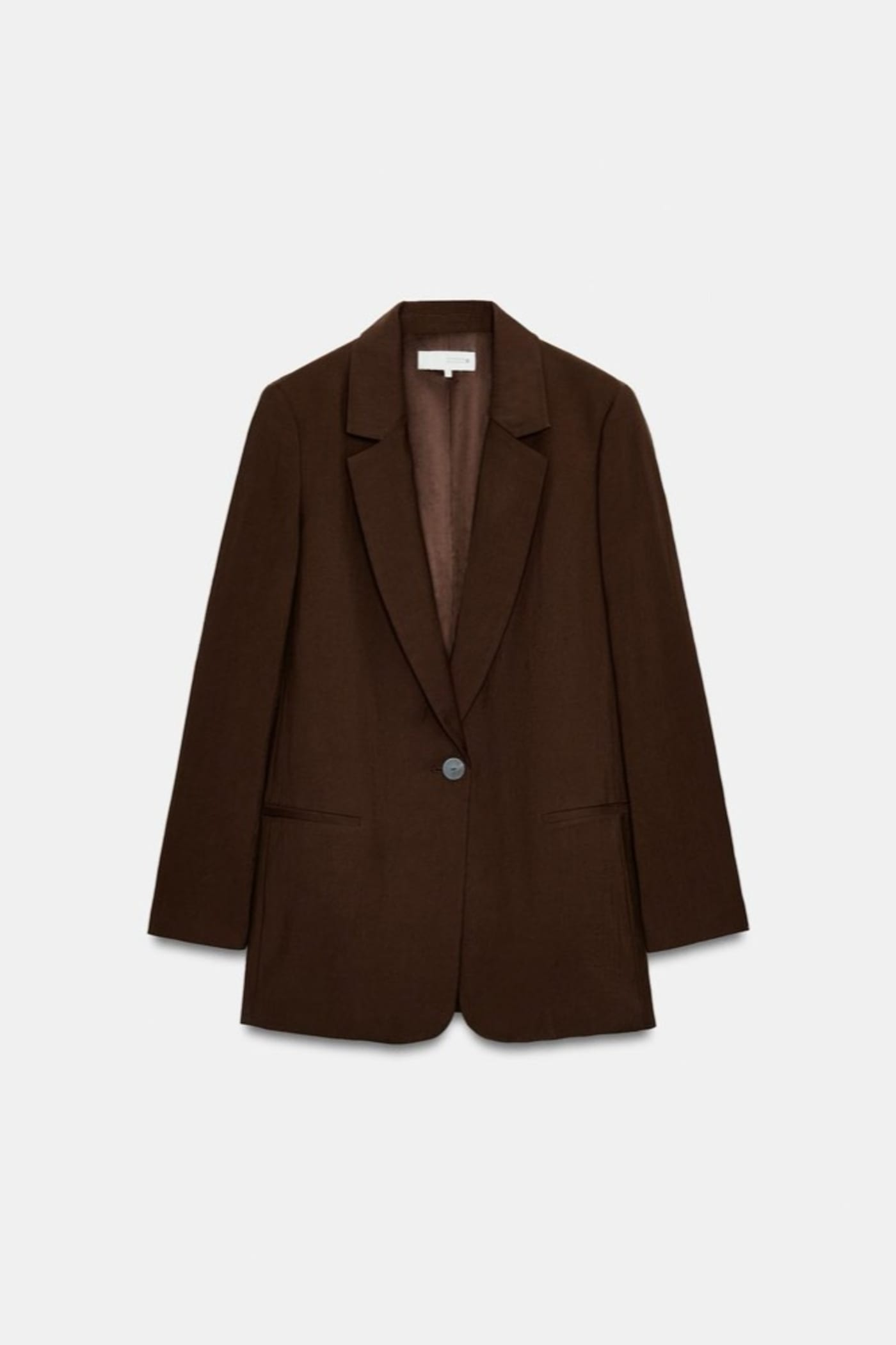 Blazer de Alfaiataria Marrom · Zara · B.