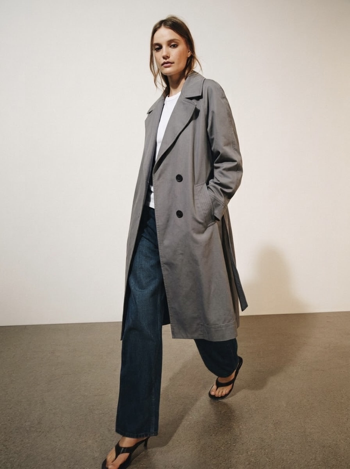 Trench Coat Cinza · Zara · B.