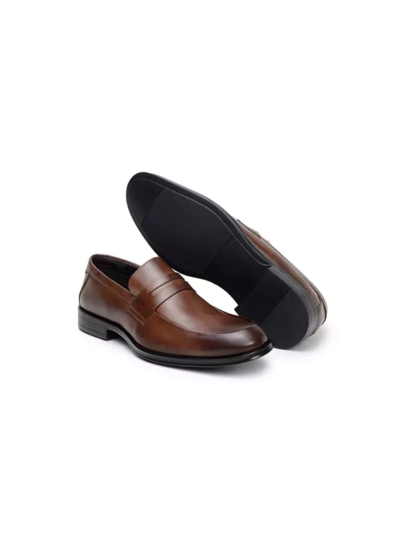 Loafer Penny em Couro Conhaque · CNS · B.