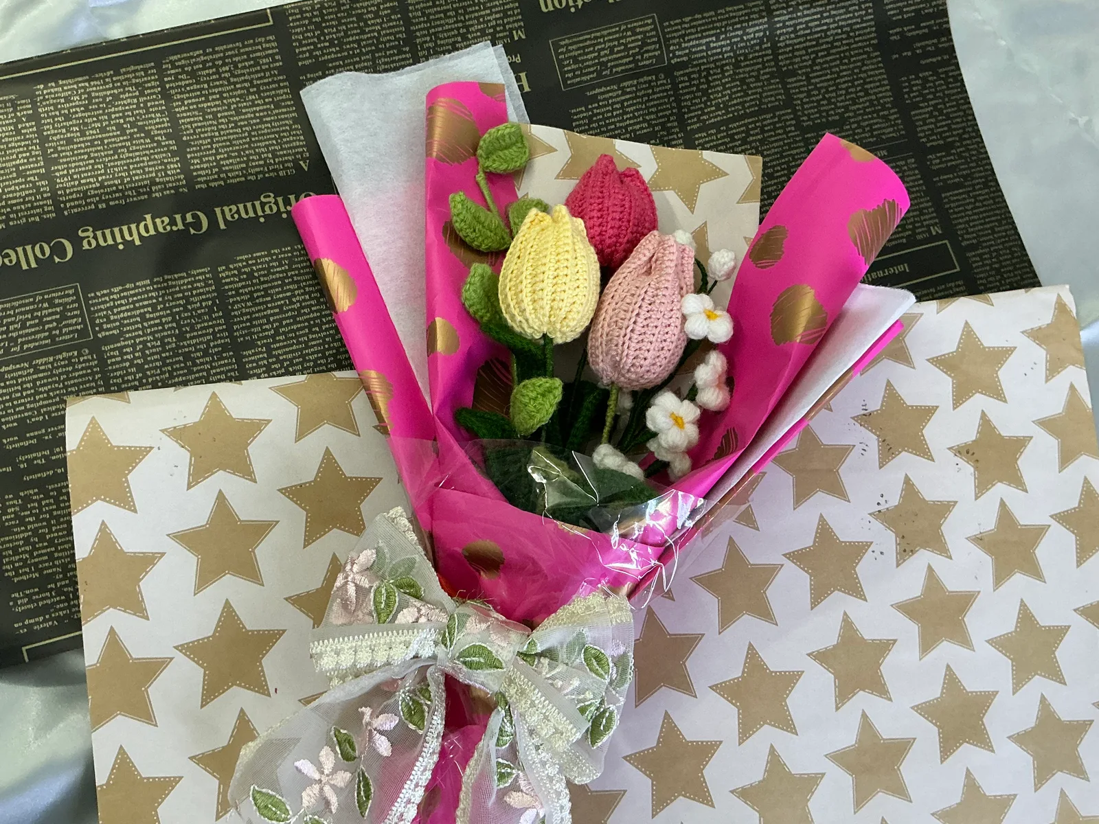Pastel Tulip Garden Bouquet π·
