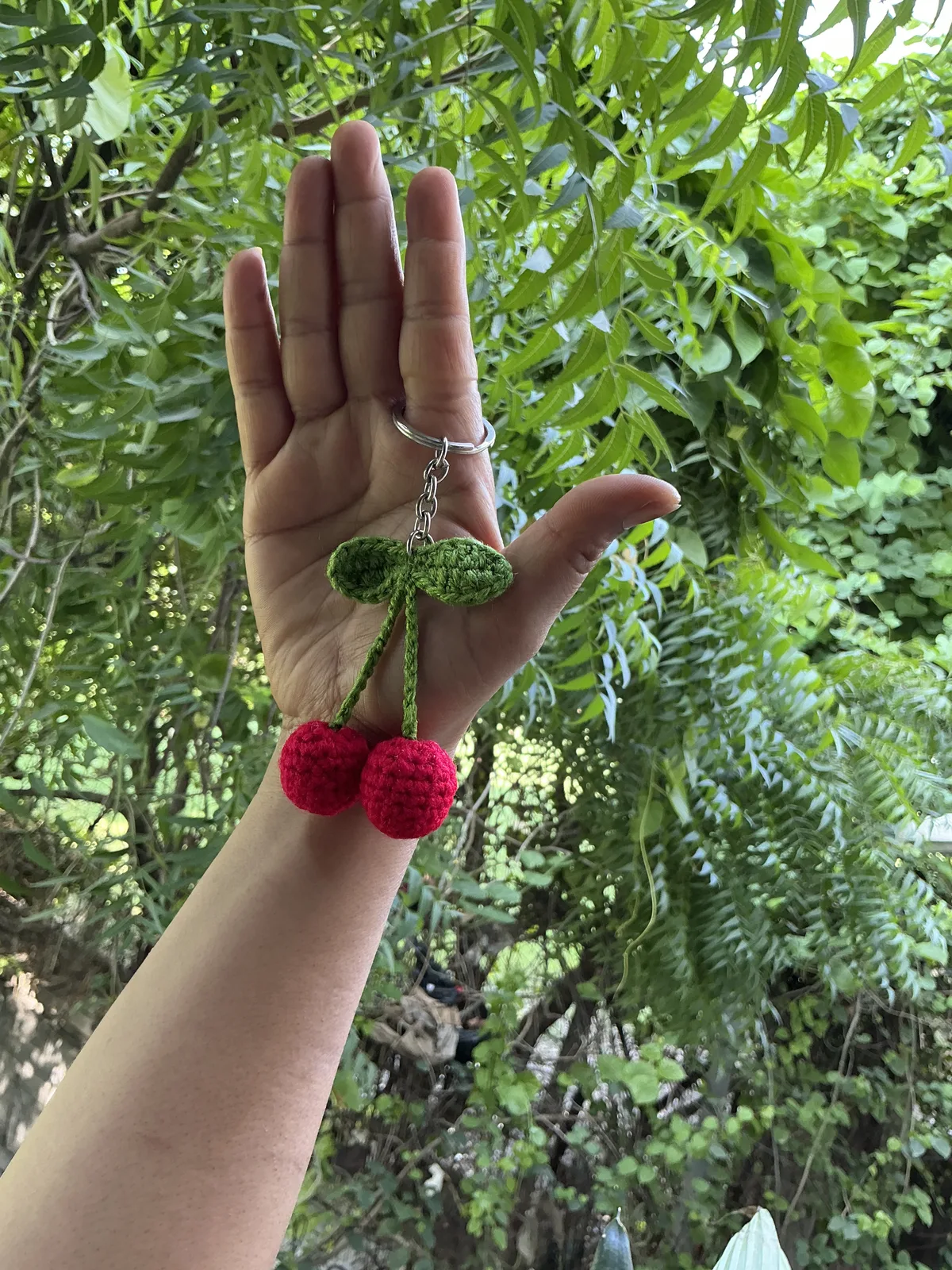 🍒 Cherry Charm — Handmade crochet
