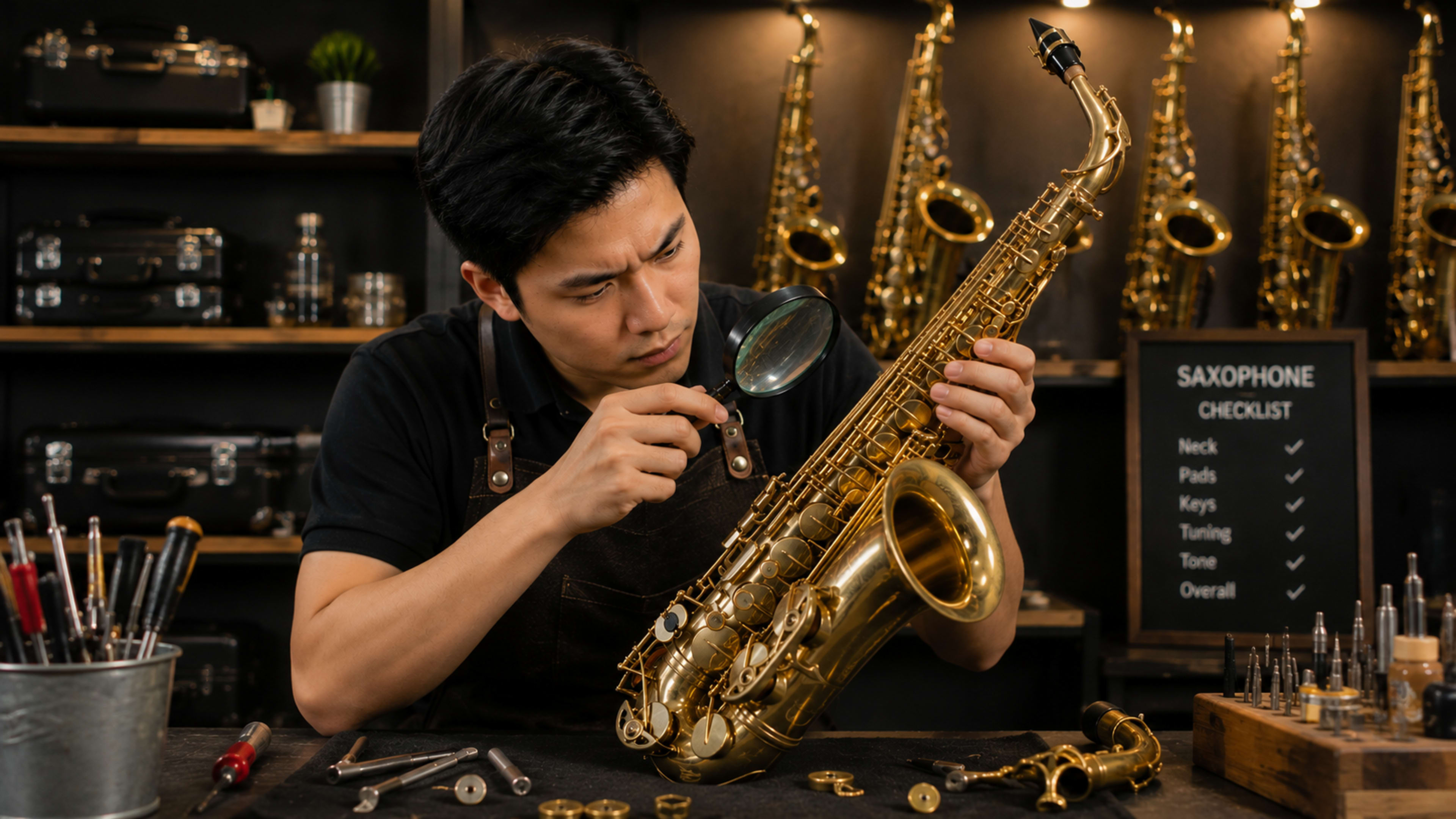 Cách kiểm tra saxophone cũ trước khi mua