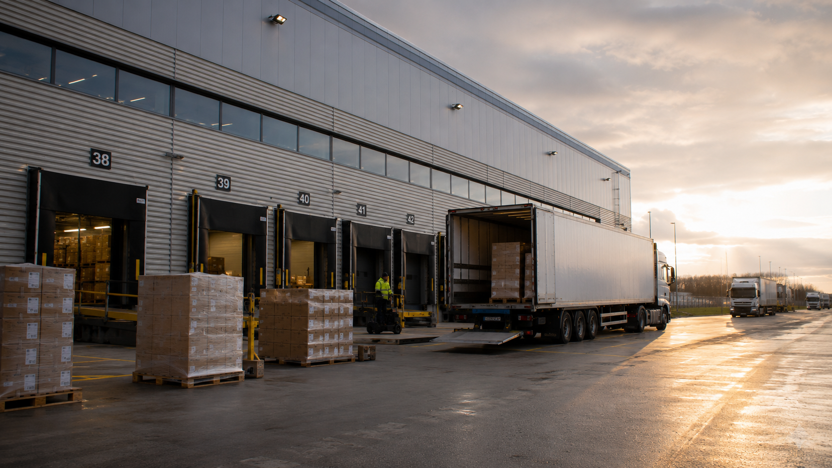 Outbound loading bay and freight