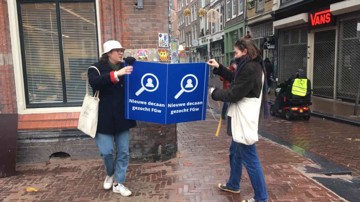 Studentenraden organiseren actieweek omdat ze vertrek Fred Weerman eisen