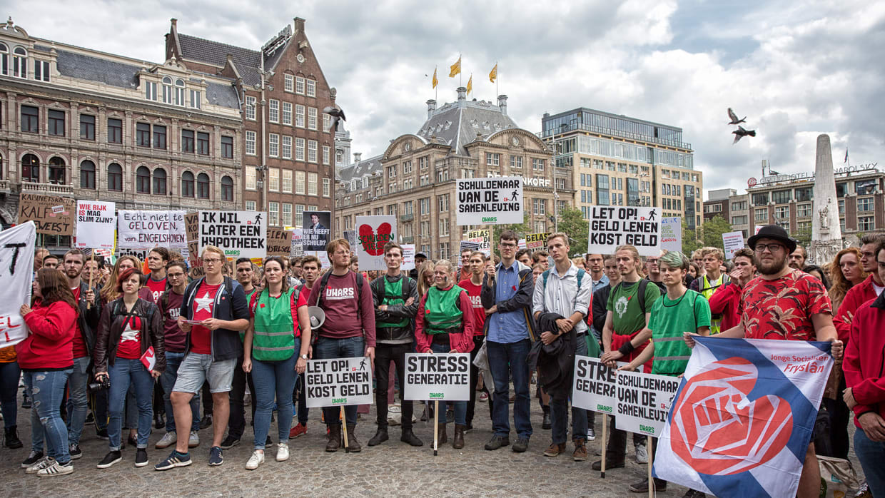 Bonden protesteren zaterdag in Den Haag tegen ‘niet sociaal’ leenstelsel