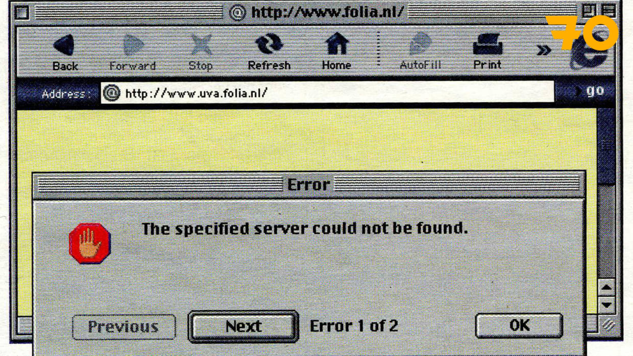 Folia 70: verplicht internet voor UvA-studenten