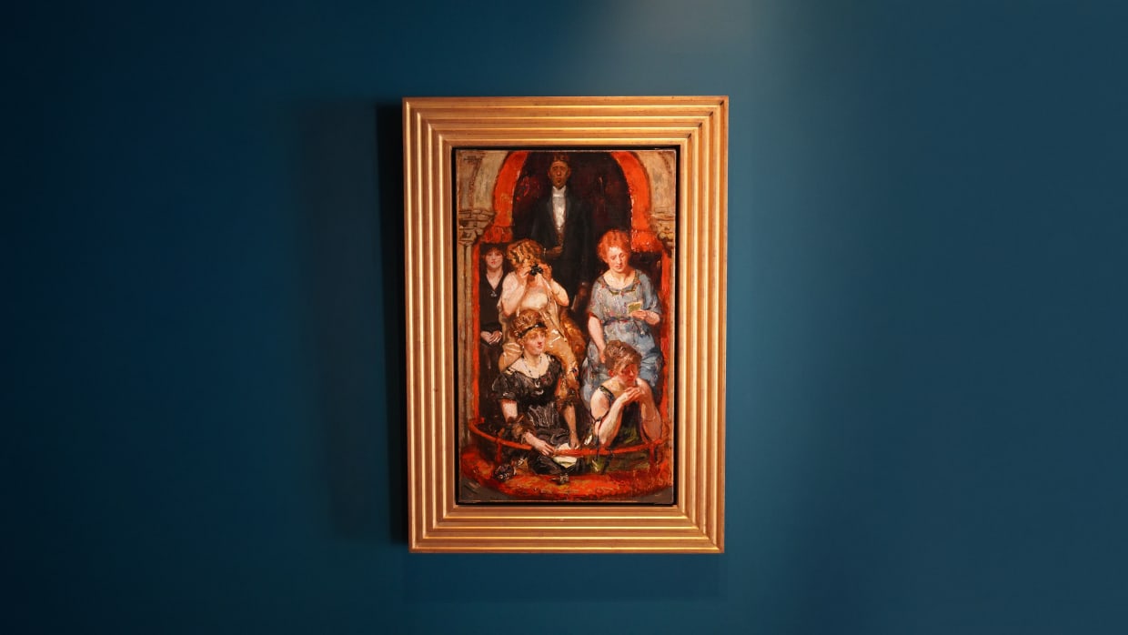 Schilder Martin Monnickendam (1874-1943) bespiedde het publiek in het theater