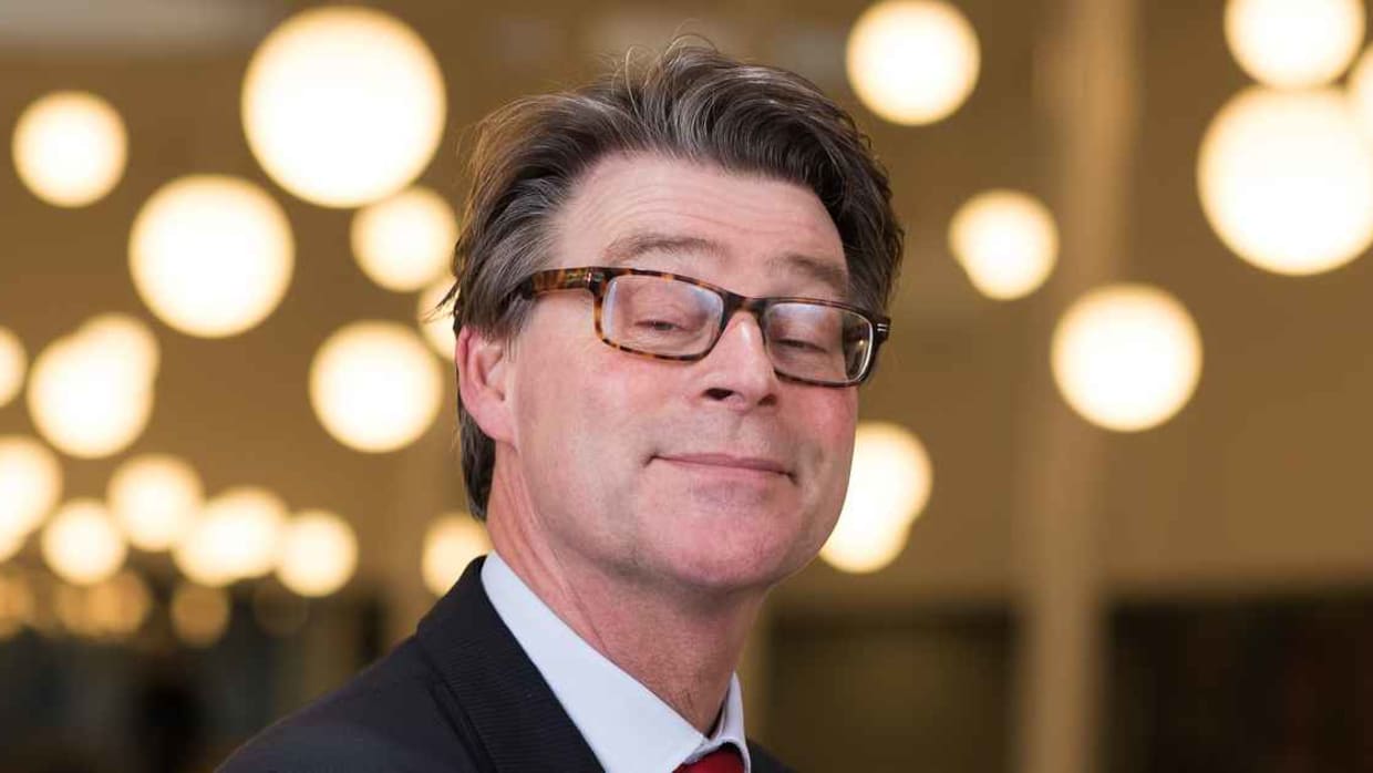 De vertrekkende vicevoorzitter CvB Jan Lintsen