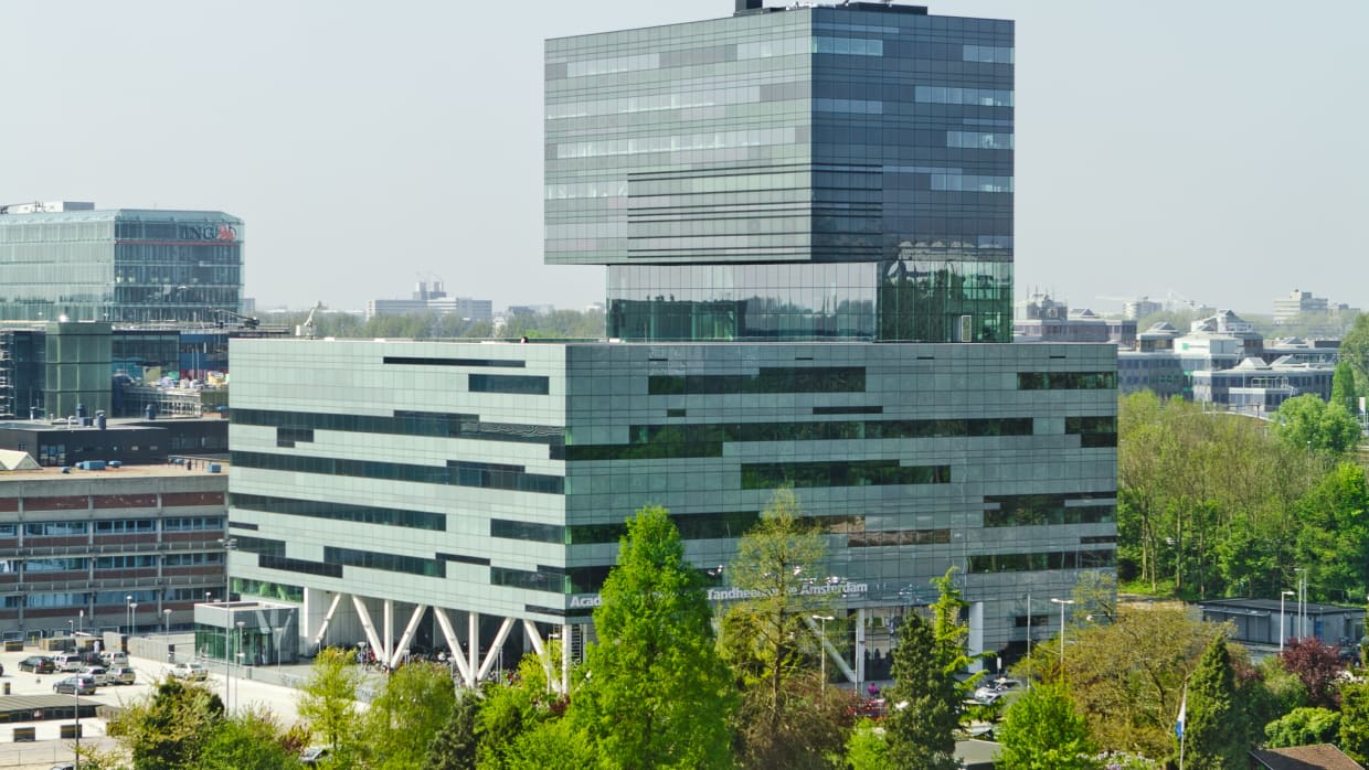 Het gebouw van Acta aan de Zuidas.