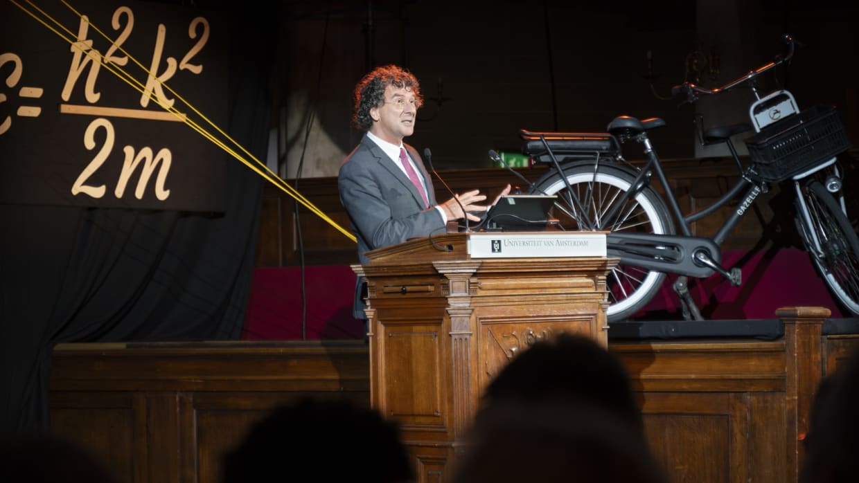 Rector Peter-Paul Verbeek tijdens de opening van het academische jaar