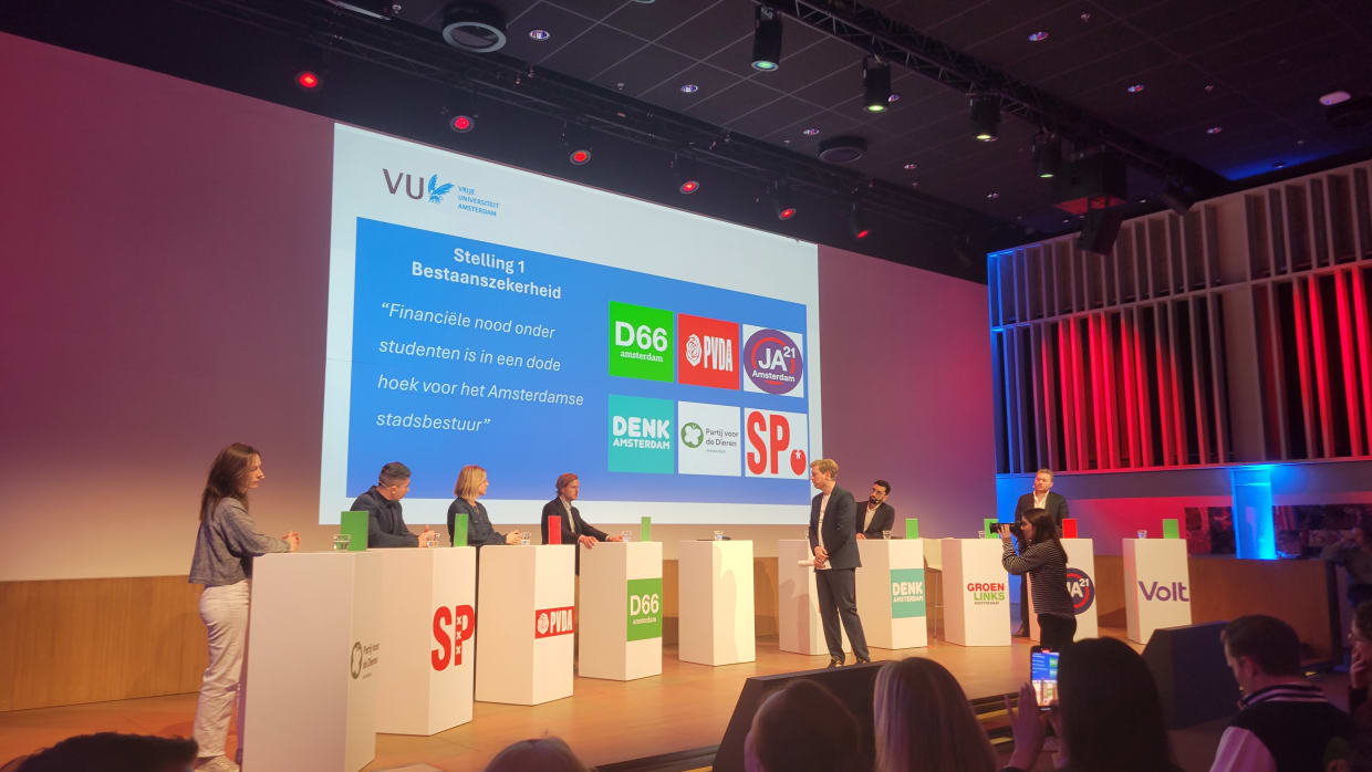 Het verkiezingsdebat van en voor Amsterdamse studenten. 