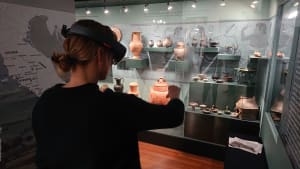 Hololens van UvA-archeologen brengt vondsten tot leven