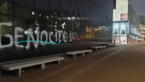 Ruiten REC-A wederom beklad en beschadigd door pro-Palestinademonstranten