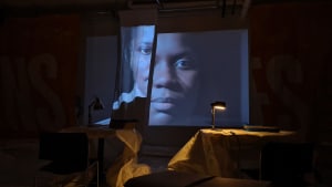 The set of the play