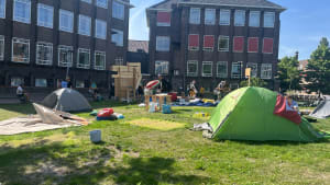 Demonstranten breken tentenkamp af