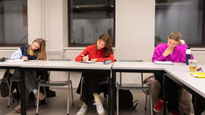Students at work
