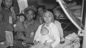 Molukkers op het passagiersschip de Kota Inten, op 22 maart 1951.