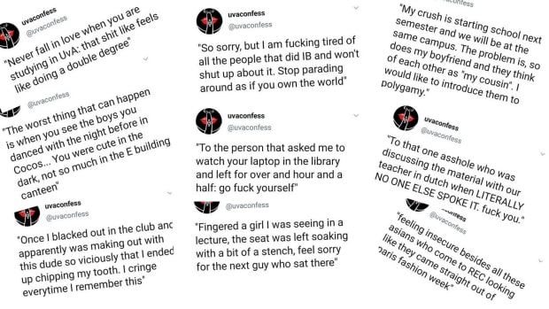 Instagram account @uvaconfess is digital confessional for students 