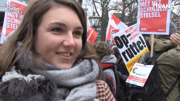 Video | Protest tegen leenstelsel: &lsquo;Ik maak me zorgen om mijn toekomst&rsquo;