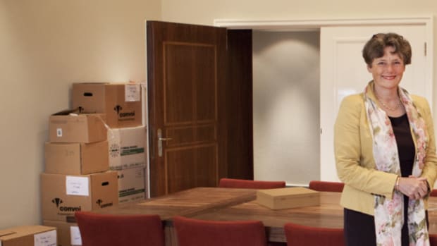 Gunning aan de slag als voorzitter