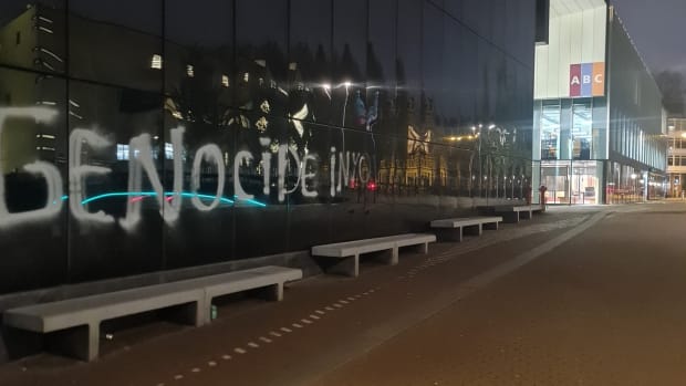 Ruiten REC-A wederom beklad en beschadigd door pro-Palestinademonstranten