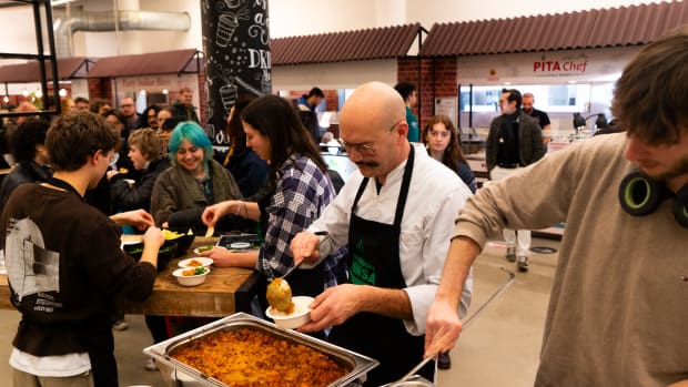The New Mensa hands out free portions of curry in REC H.