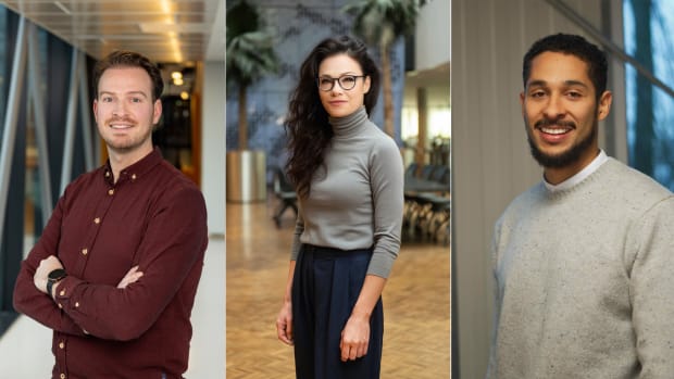 Vlnr: Tijmen Bakker, Ewelina Węglarz-Tomczak en Olivier Lugier