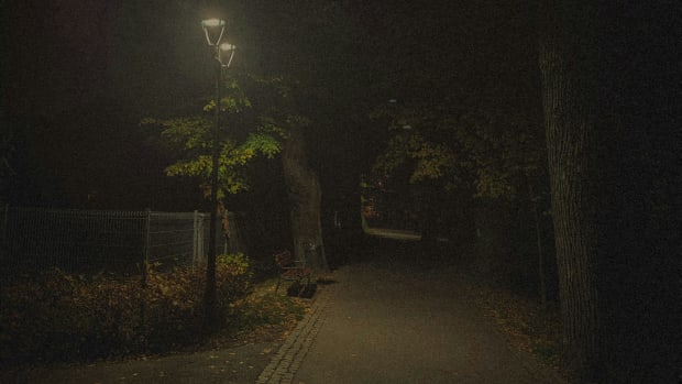 Park in de nacht