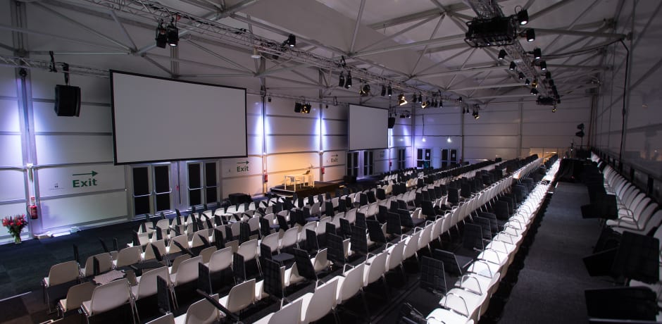 Het interieur van de tent