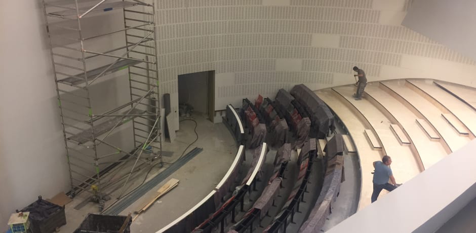 Aan het grote auditorium moet nog het een en ander gebeuren
