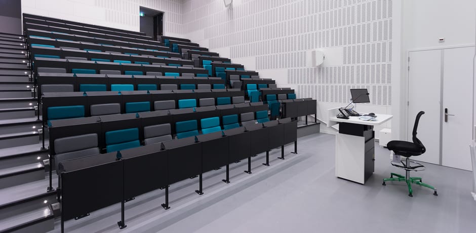 Een kleinere hoorcollegezaal is al wel af
