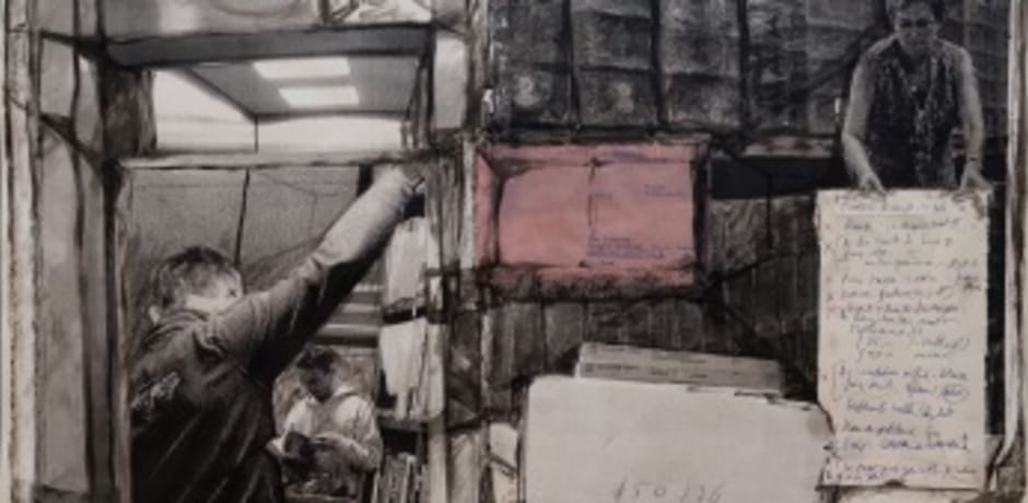 Een van de kunstwerken uit de tentoonstelling Backside