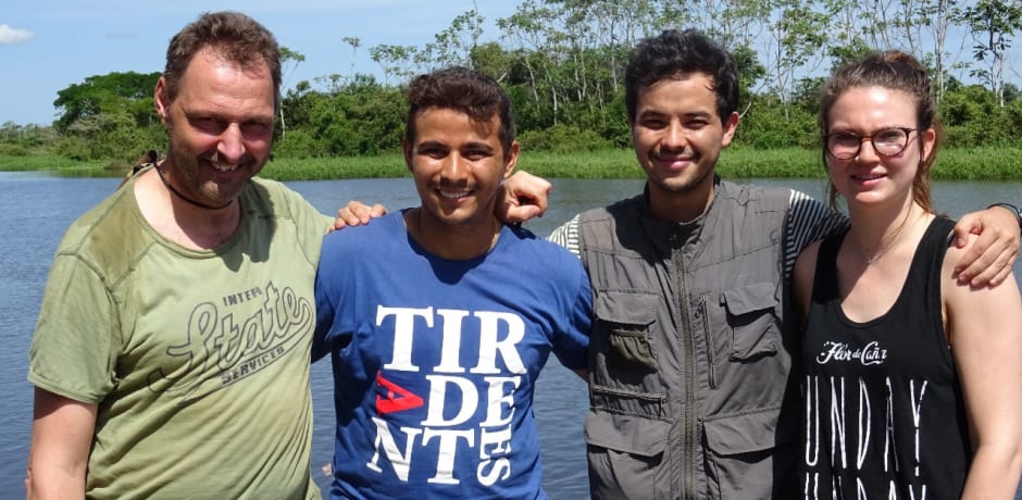 Jo&euml;l (rechts) in Brazili&euml; tijdens haar bezoek aan het herbebossingsproject