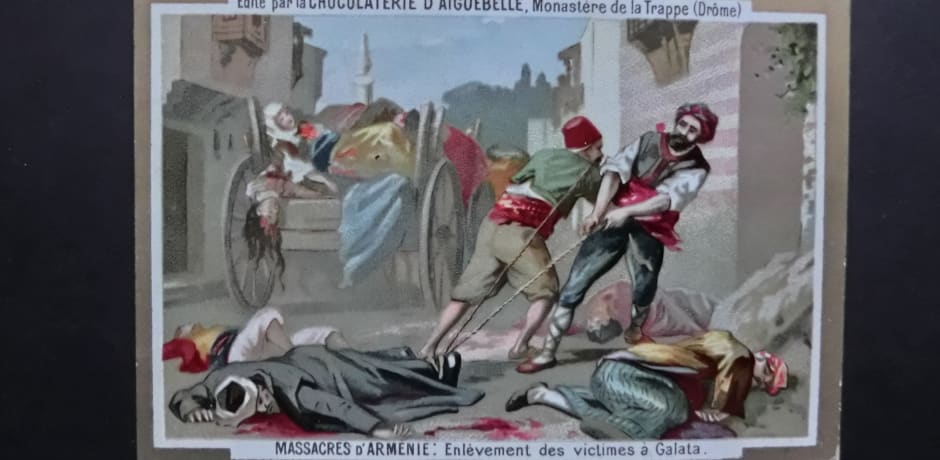 Sc&egrave;ne na een massamoord in Galata, een wijk in het huidige Istanboel