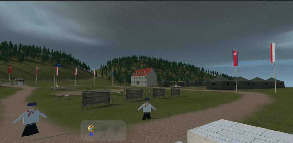 Beeld uit de VR-game.