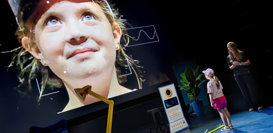 De bloedstroomdetectie wordt gedemonstreerd