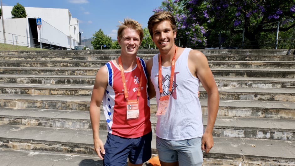 Melle Broekman (l) en Jan Boon